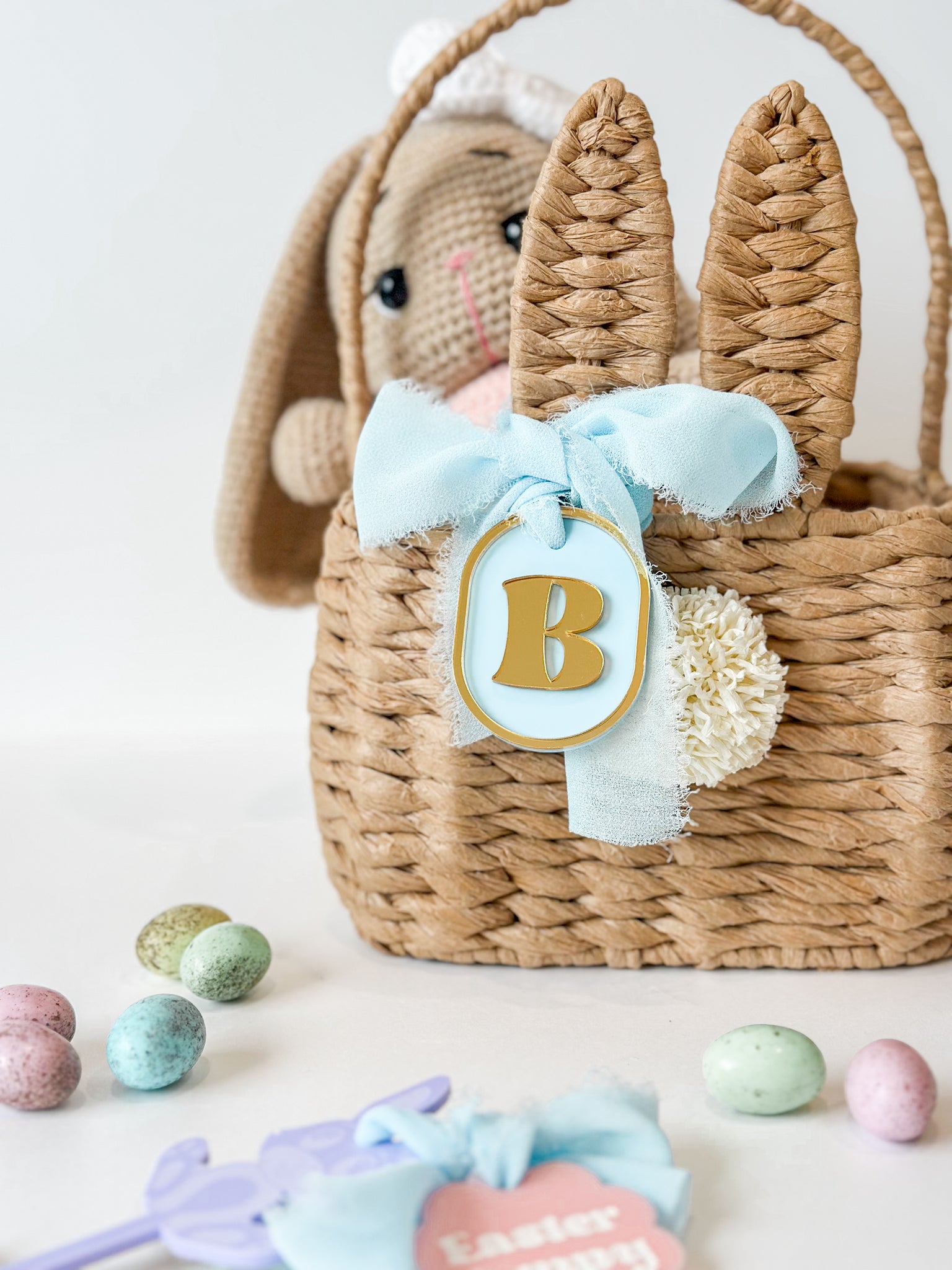 Easter: Initial Easter Basket Tag